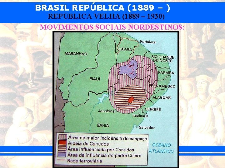BRASIL REPÚBLICA (1889 – ) REPÚBLICA VELHA (1889 – 1930) MOVIMENTOS SOCIAIS NORDESTINOS: 