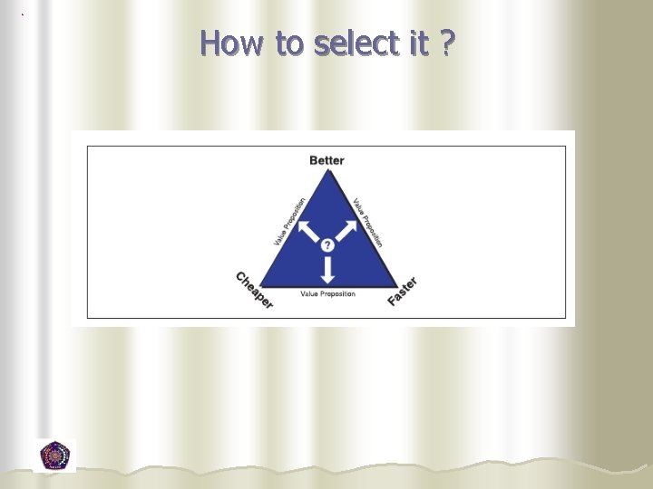 How to select it ?  How to select it ?