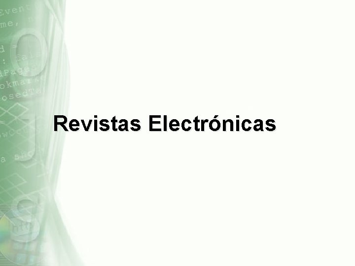 Revistas Electrónicas 