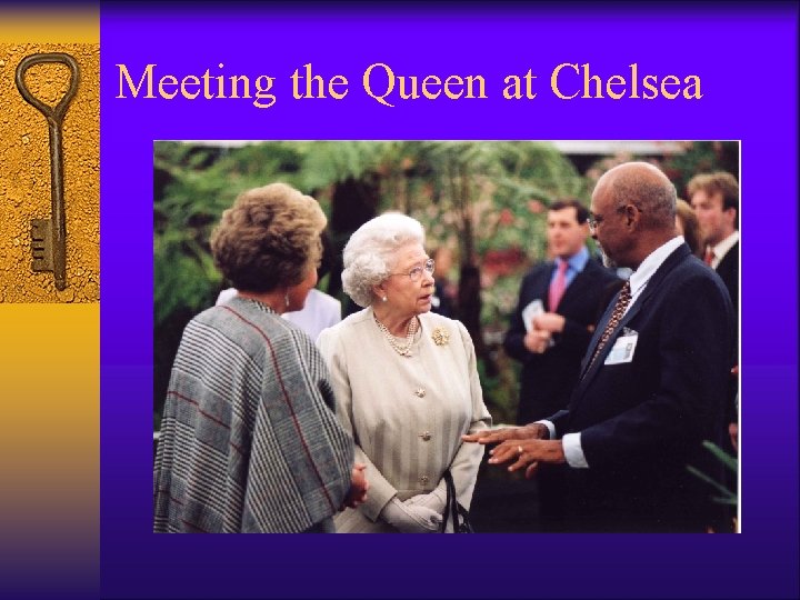 Meeting the Queen at Chelsea 