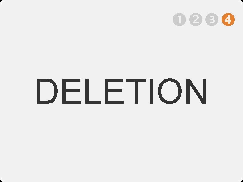  DELETION 