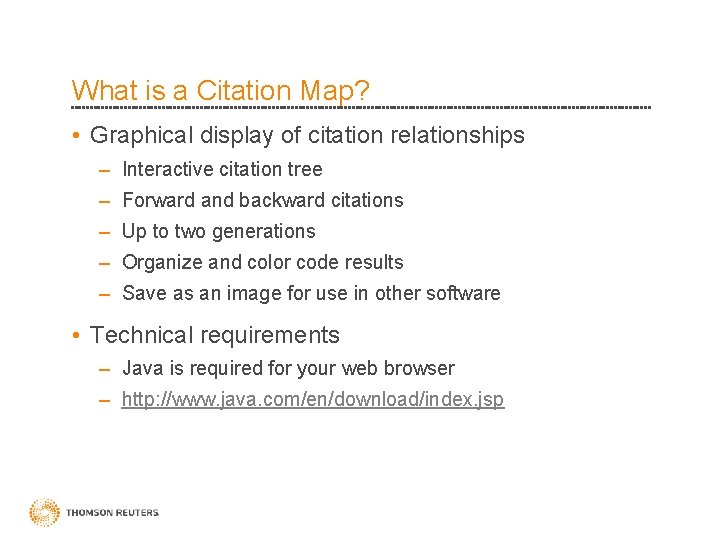 What is a Citation Map? • Graphical display of citation relationships – Interactive citation