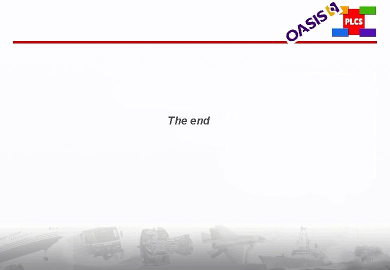 The end PLCS Inc. (c) 2002 20 