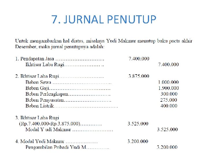 7. JURNAL PENUTUP 7. JURNAL PENUTUP