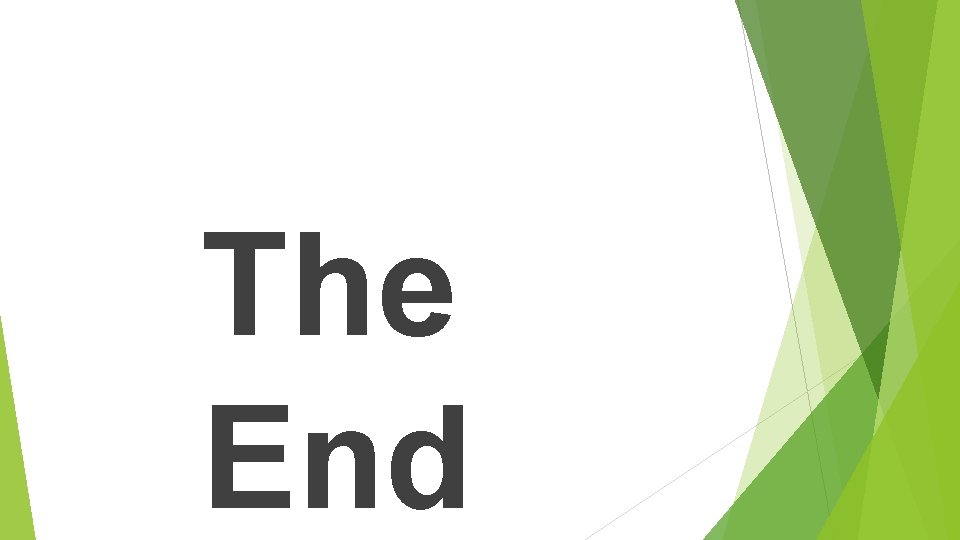 The End 