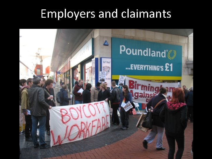 Employers and claimants 