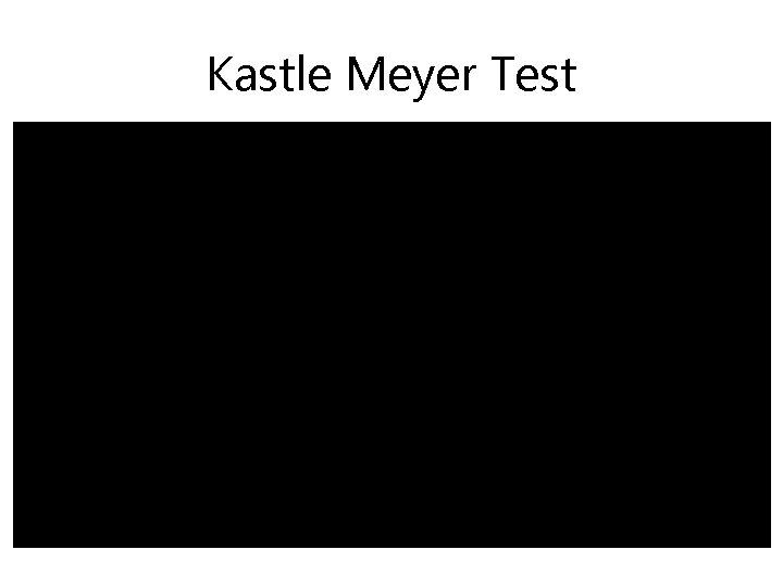 Kastle Meyer Test 