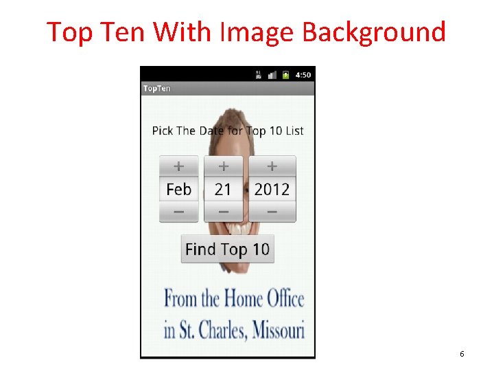 Top Ten With Image Background 6 