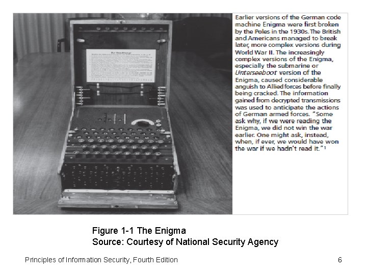 Figure 1 -1 – The Enigma Figure 1 -1 The Enigma Source: Courtesy of