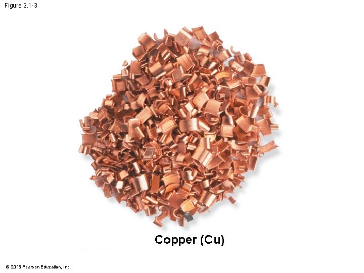Figure 2. 1 -3 Copper (Cu) © 2016 Pearson Education, Inc. 