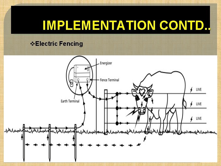 IMPLEMENTATION CONTD. . v. Electric Fencing 
