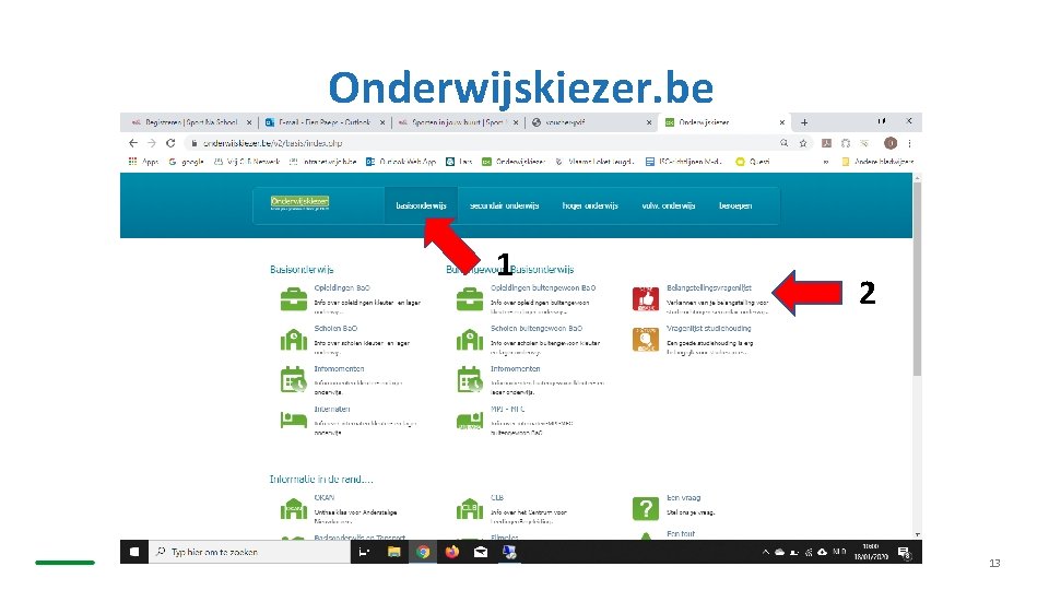 Onderwijskiezer. be 1 2 13 Onderwijskiezer. be 1 2 13