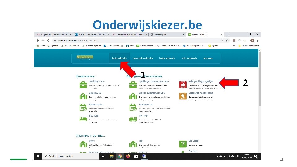 Onderwijskiezer. be 1 2 13 