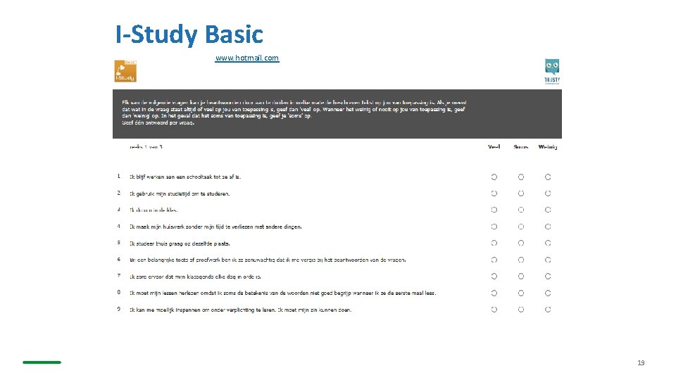 I-Study Basic www. hotmail. com 19 