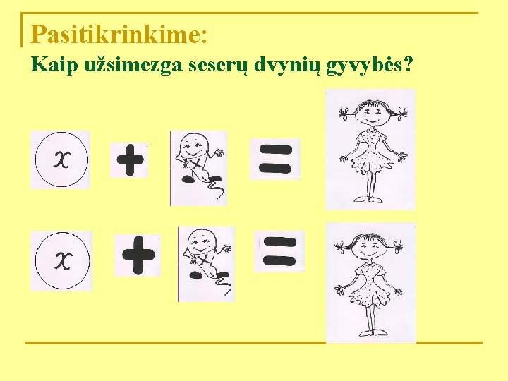 Pasitikrinkime: Kaip užsimezga seserų dvynių gyvybės? 