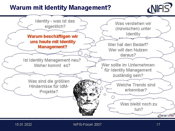 Warum mit Identity Management? Identity - was ist das eigentlich? Warum beschäftigen wir uns