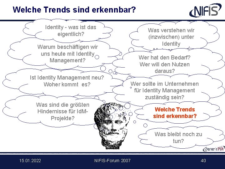 Welche Trends sind erkennbar? Identity - was ist das eigentlich? Warum beschäftigen wir uns