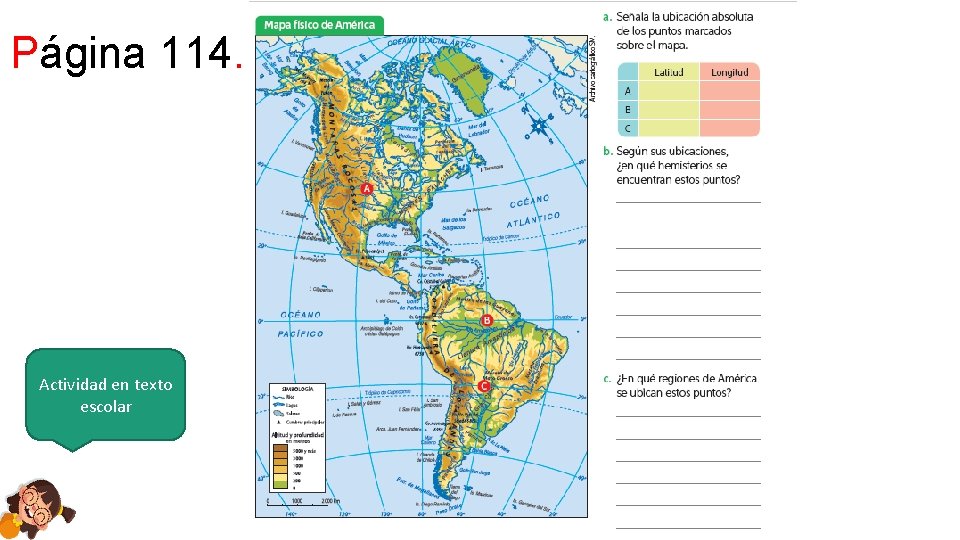 Página 114. Actividad en texto escolar 