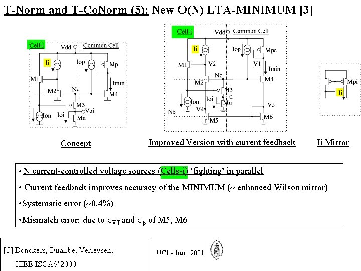 T-Norm and T-Co. Norm (5): New O(N) LTA-MINIMUM [3] Concept Improved Version with current