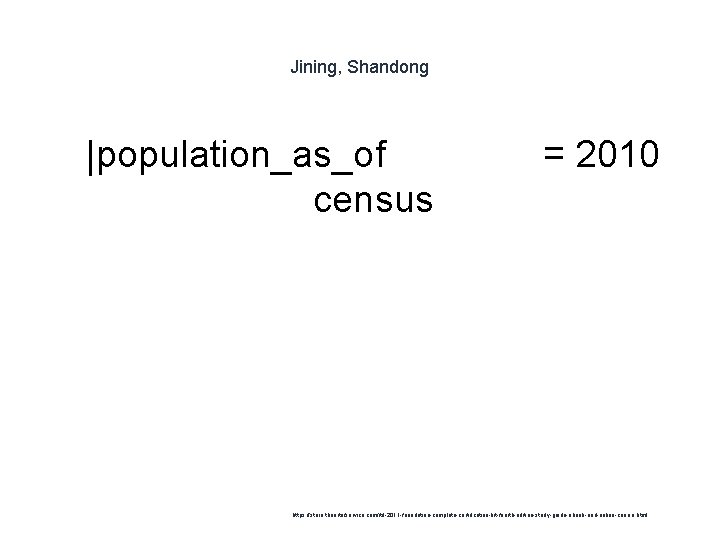 Jining, Shandong 1 |population_as_of census = 2010 https: //store. theartofservice. com/itil-2011 -foundation-complete-certification-kit-fourth-edition-study-guide-ebook-and-online-course. html 