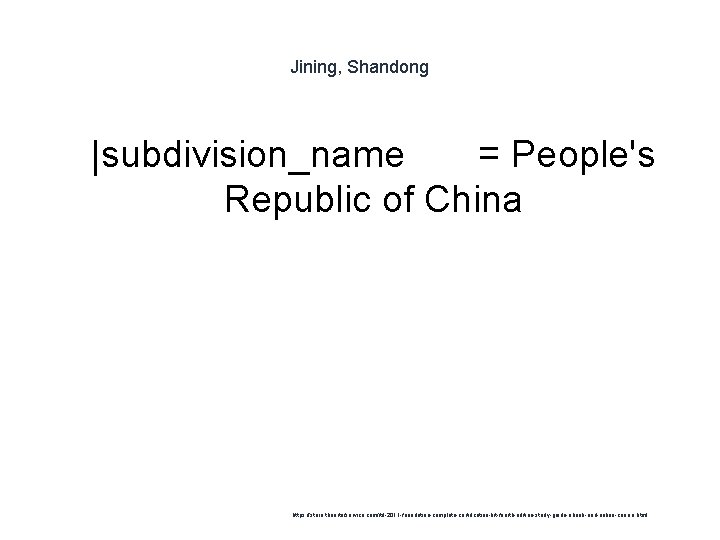 Jining, Shandong 1 |subdivision_name = People's Republic of China https: //store. theartofservice. com/itil-2011 -foundation-complete-certification-kit-fourth-edition-study-guide-ebook-and-online-course.