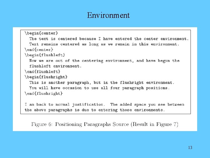 Environment 13 