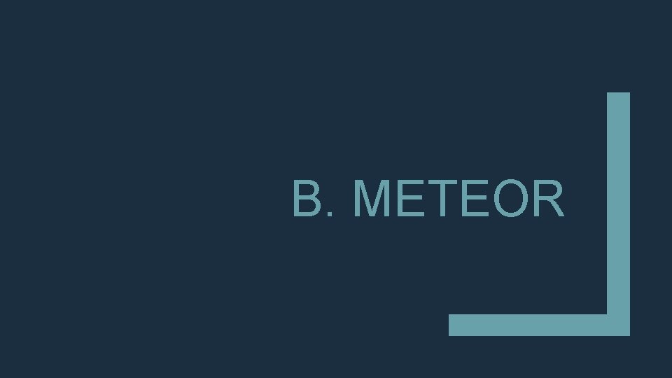 B. METEOR 