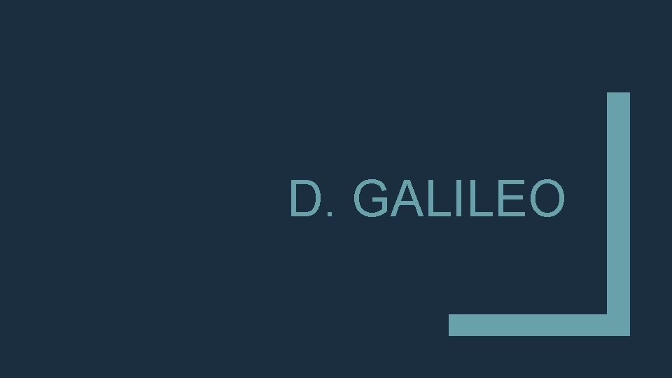 D. GALILEO 