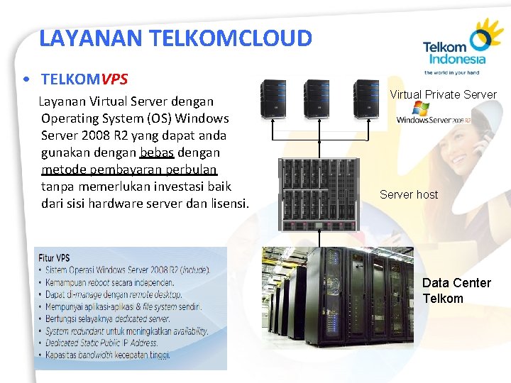 LAYANAN TELKOMCLOUD • TELKOMVPS Layanan Virtual Server dengan Operating System (OS) Windows Server 2008