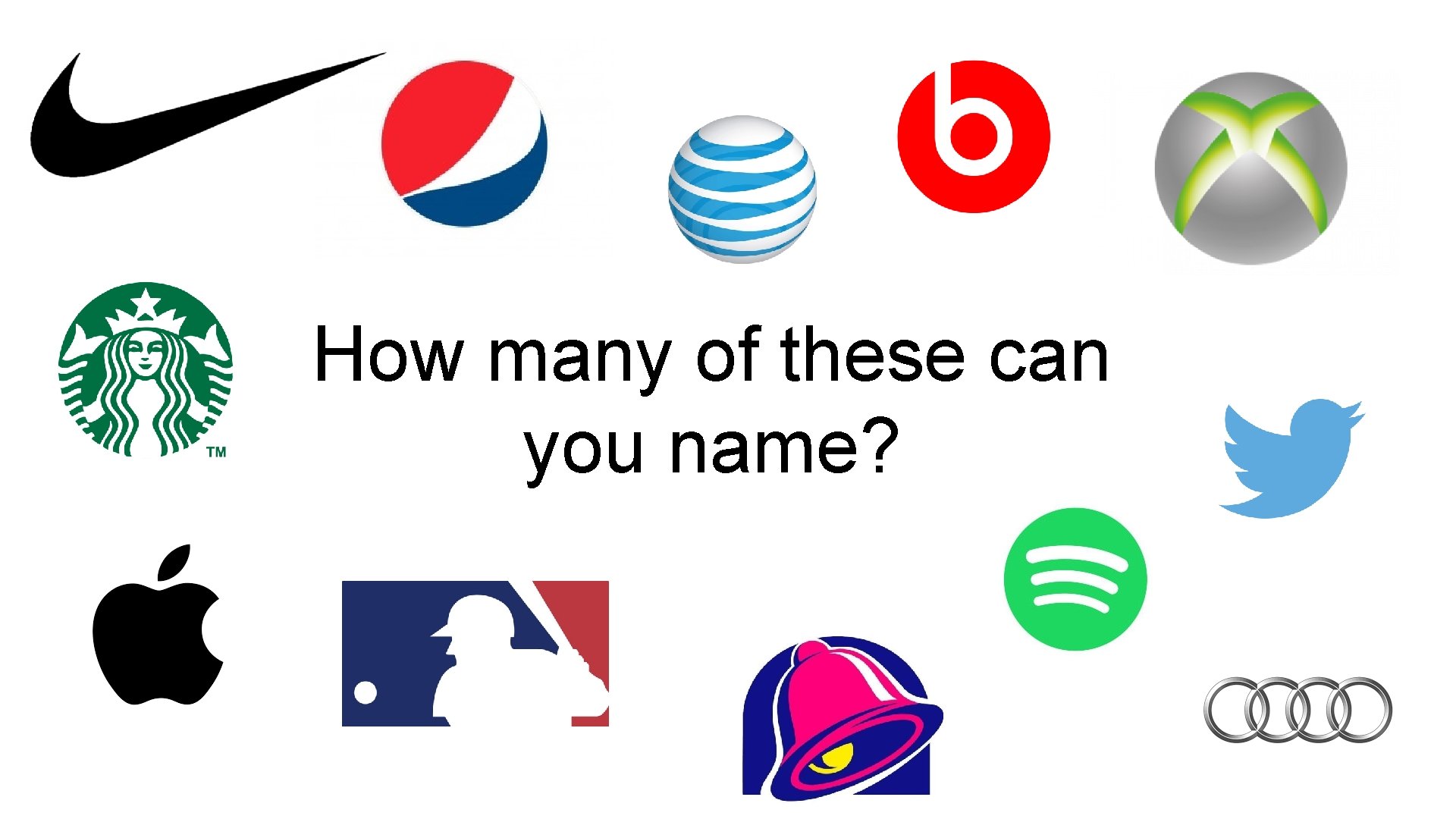 How many of these can you name? 