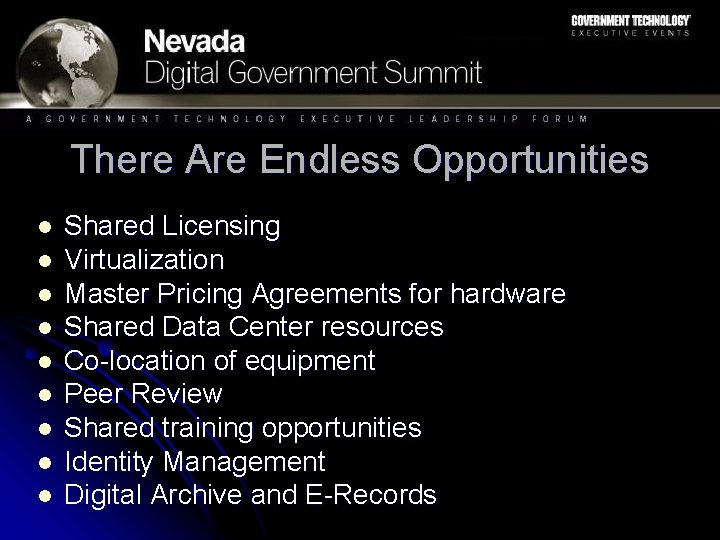 There Are Endless Opportunities l l l l l Shared Licensing Virtualization Master Pricing There Are Endless Opportunities l l l l l Shared Licensing Virtualization Master Pricing