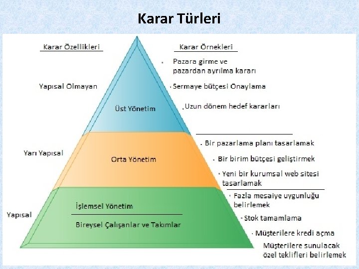 Karar Türleri 