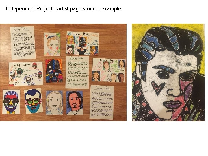 Independent Project - artist page student example 