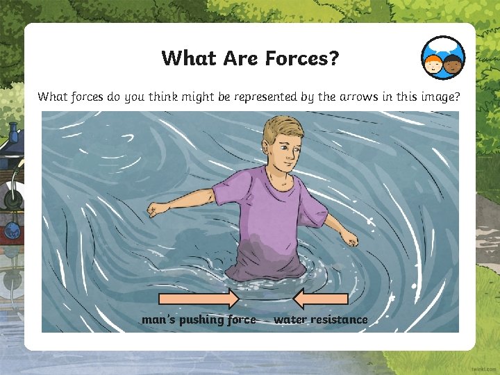 What Are Forces? What forces do you think might be represented by the arrows