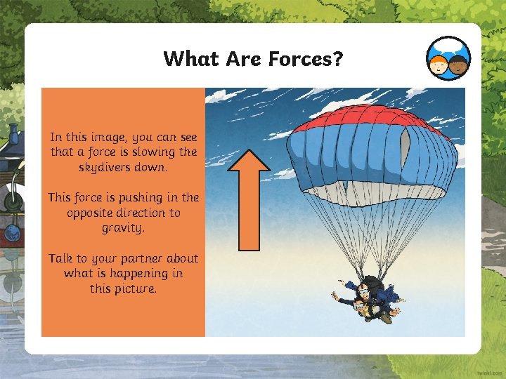 What Are Forces? In this image, you can see that a force is slowing