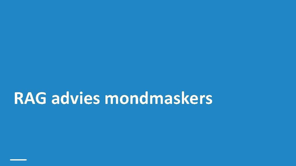 RAG advies mondmaskers 