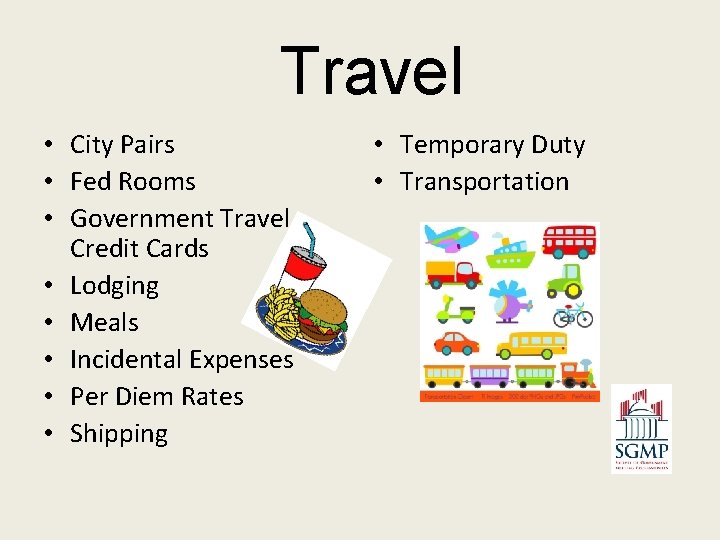 Travel • City Pairs • Fed Rooms • Government Travel Credit Cards • Lodging