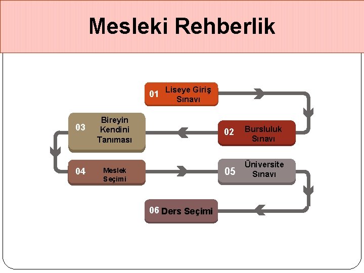 Mesleki Rehberlik 01 03 04 Liseye Giriş Sınavı Bireyin Kendini Tanıması Meslek Seçimi 06