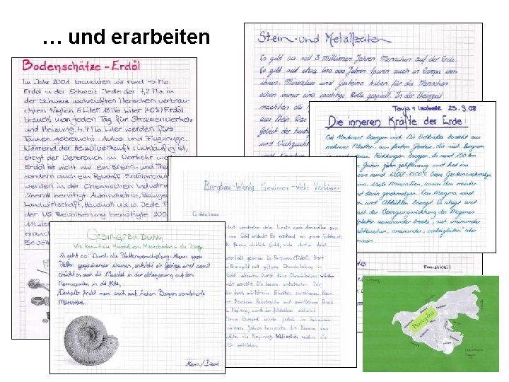 … und erarbeiten 