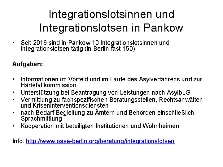 Integrationslotsinnen und Integrationslotsen in Pankow • Seit 2016 sind in Pankow 10 Integrationslotsinnen und