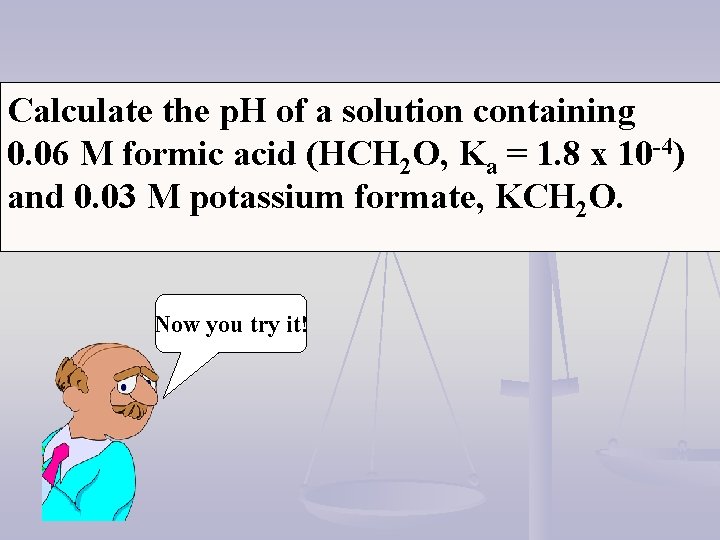 Calculate the p. H of a solution containing 0. 06 M formic acid (HCH