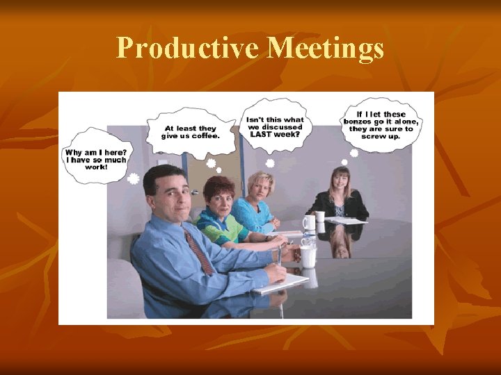 Productive Meetings 
