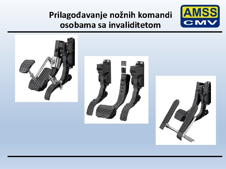 Prilagođavanje nožnih komandi osobama sa invaliditetom 