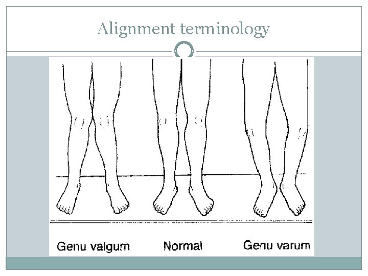 Alignment terminology 