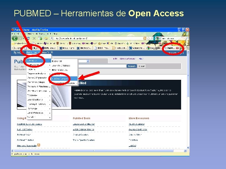 PUBMED – Herramientas de Open Access 
