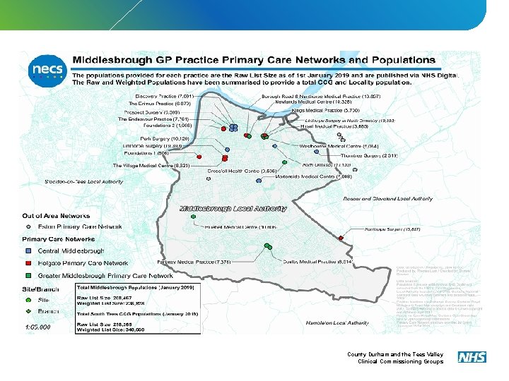 County Durham and the Tees Valley Clinical Commissioning Groups 