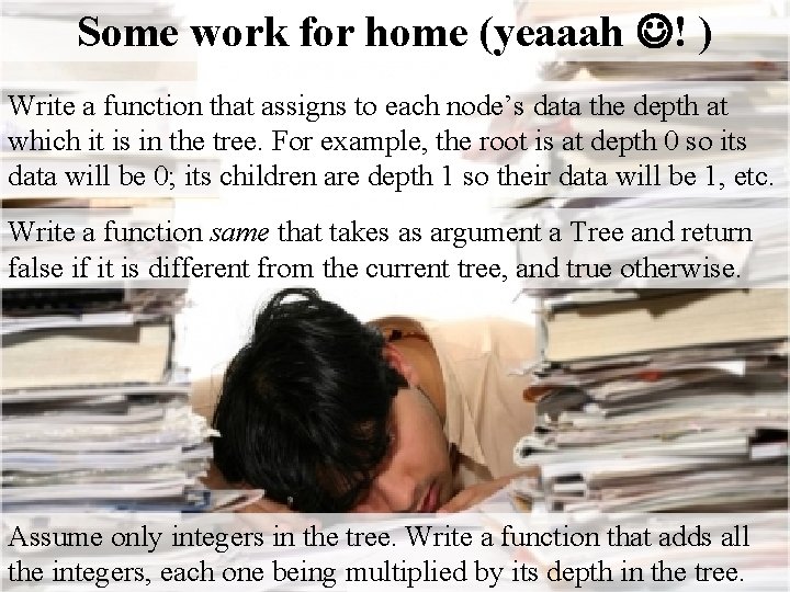 Some work for home (yeaaah ! ) Write a function that assigns to each Some work for home (yeaaah ! ) Write a function that assigns to each