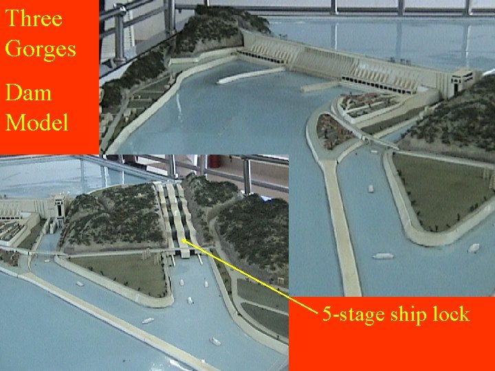 Three Gorges Dam Model 5 -stage ship lock 