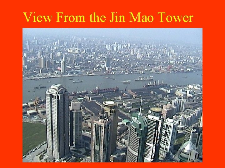 View From the Jin Mao Tower 