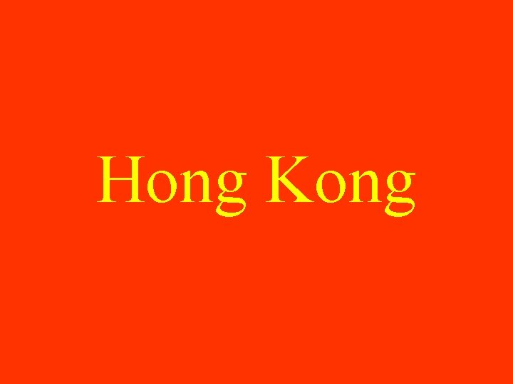 Hong Kong 